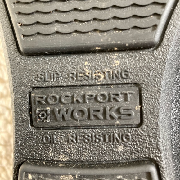Rockport Steel-Toe Slip Resistant Black Shoes Loafers - Picture 7 of 8